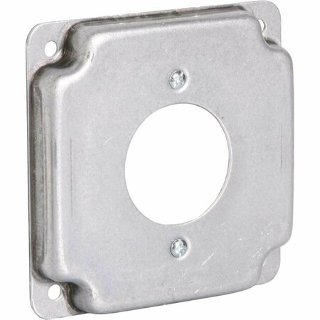 SOUTHWIRE 1.719 In. Dia. Receptacle 4 In. x 4 In. Square Device Cover G1943-UPC